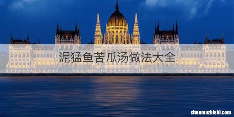 泥猛鱼苦瓜汤做法大全