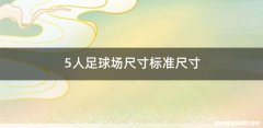 5人足球场尺寸标准尺寸