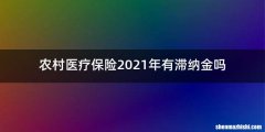 农村医疗保险2021年有滞纳金吗
