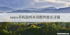 oppo手机如何关闭酷狗音乐浮窗