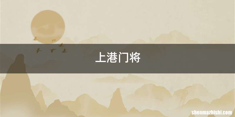 上港门将