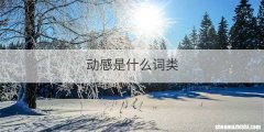 动感是什么词类