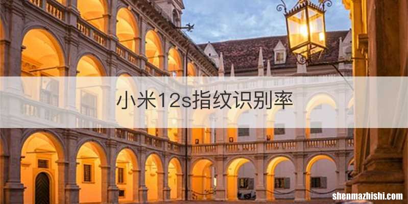 小米12s指纹识别率