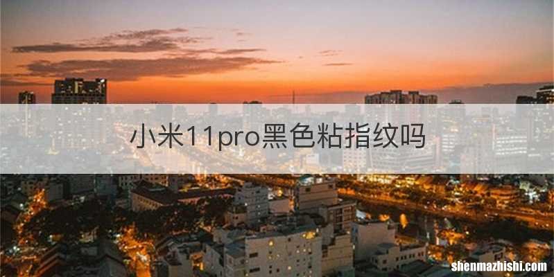 小米11pro黑色粘指纹吗