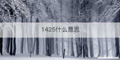 1425什么意思