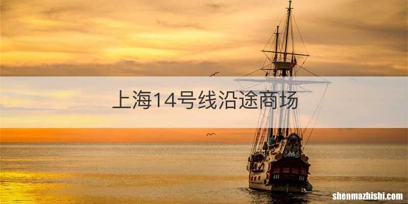 上海14号线沿途商场