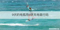 9伏的电瓶用6伏充电器行吗