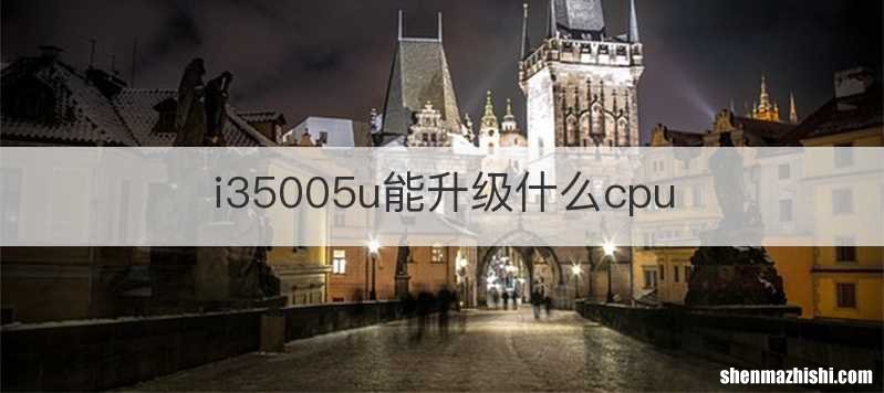 i35005u能升级什么cpu