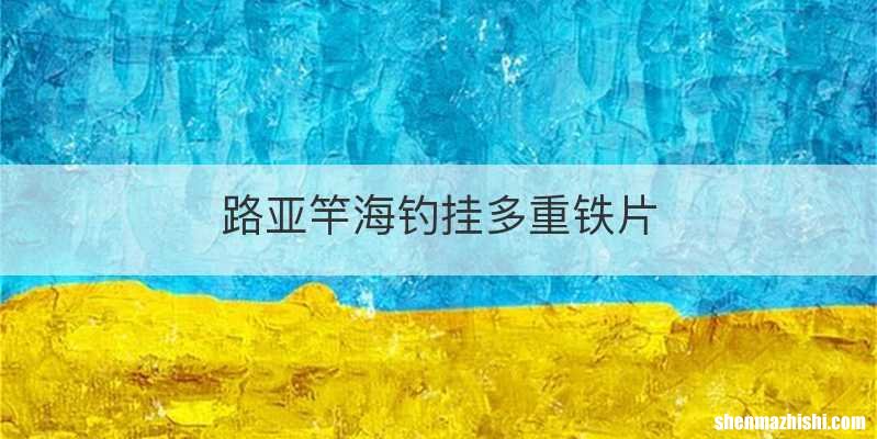 路亚竿海钓挂多重铁片