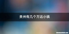 贵州有几个万达小镇