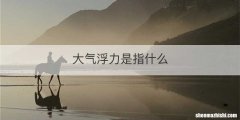 大气浮力是指什么