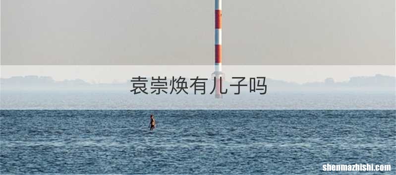 袁崇焕有儿子吗