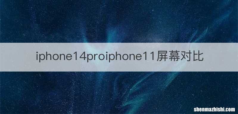 iphone14proiphone11屏幕对比