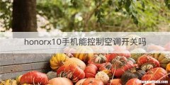 honorx10手机能控制空调开关吗
