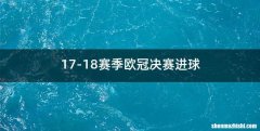 17-18赛季欧冠决赛进球