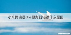 小米路由器dns服务器错误什么原因