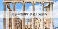 南京牛首山65岁老人免票吗