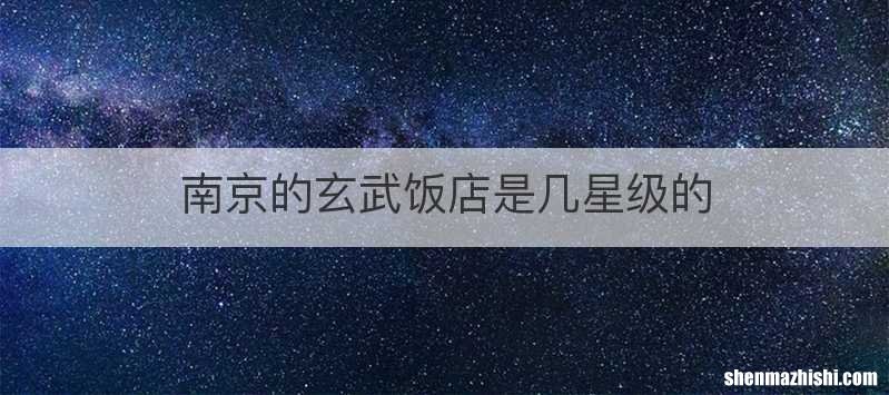 南京的玄武饭店是几星级的