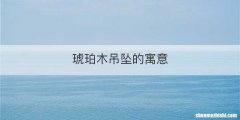 琥珀木吊坠的寓意