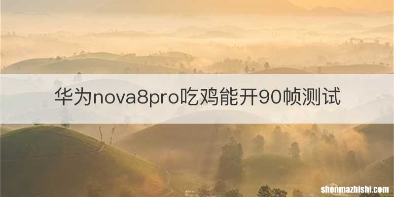华为nova8pro吃鸡能开90帧测试