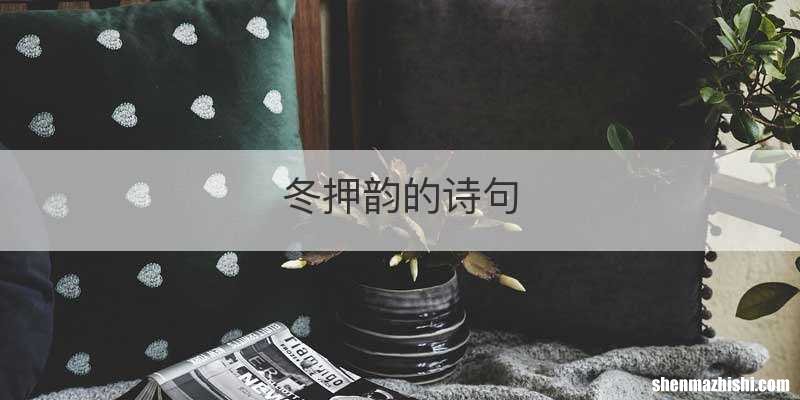 冬押韵的诗句