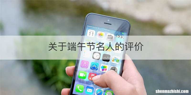 关于端午节名人的评价