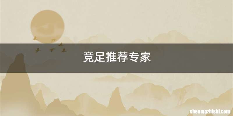 竞足推荐专家