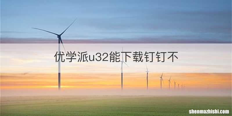 优学派u32能下载钉钉不