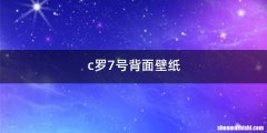c罗7号背面壁纸