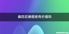 扁四花橄榄核有价值吗