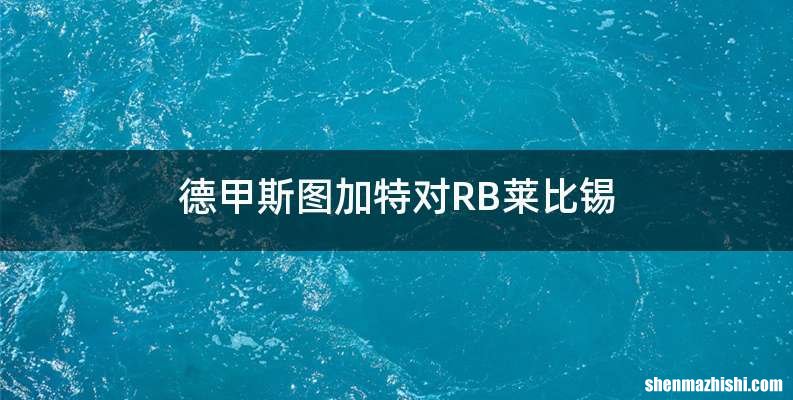 德甲斯图加特对RB莱比锡