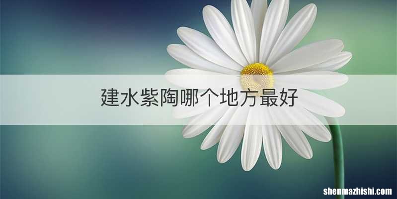 建水紫陶哪个地方最好