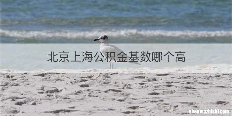 北京上海公积金基数哪个高