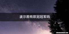 波尔图有欧冠冠军吗