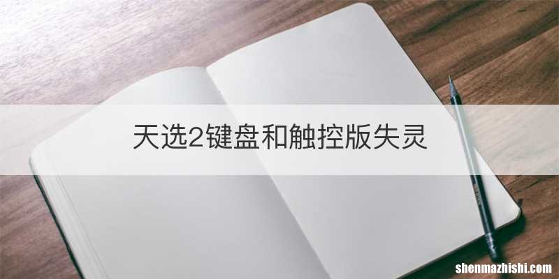 天选2键盘和触控版失灵