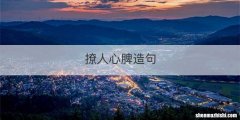 撩人心脾造句
