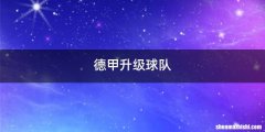 德甲升级球队