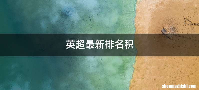 英超最新排名积