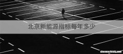 北京新能源指标每年多少