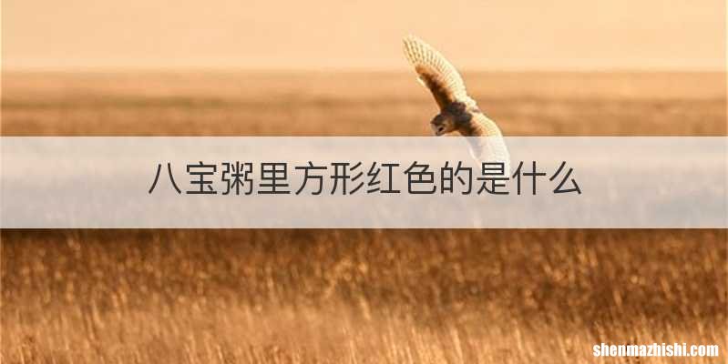 八宝粥里方形红色的是什么