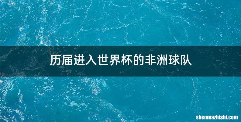 历届进入世界杯的非洲球队