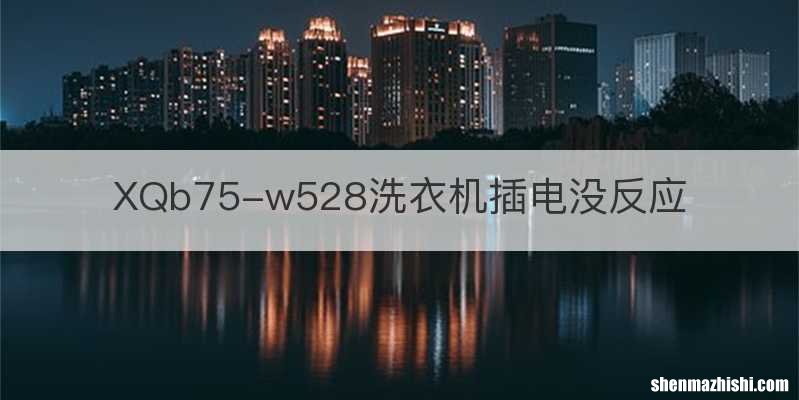 XQb75-w528洗衣机插电没反应