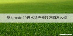 华为mate40进水扬声器吱吱响怎么修