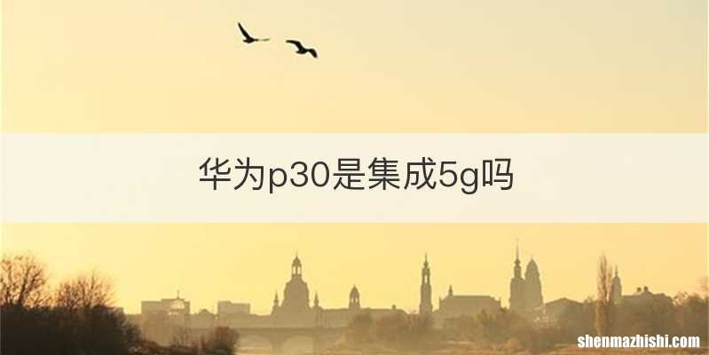 华为p30是集成5g吗