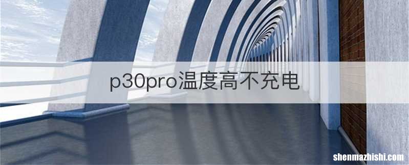 p30pro温度高不充电