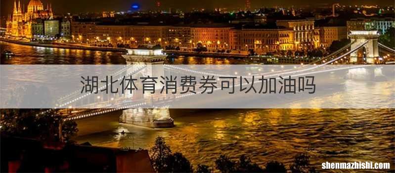 湖北体育消费券可以加油吗