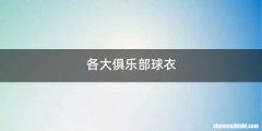 各大俱乐部球衣