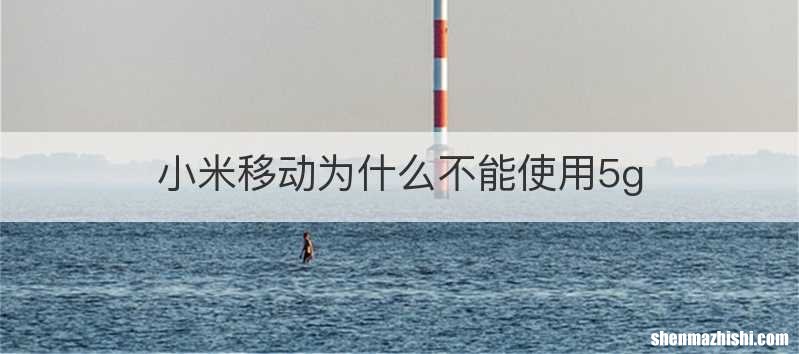小米移动为什么不能使用5g