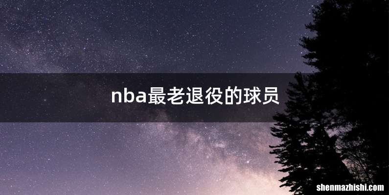 nba最老退役的球员