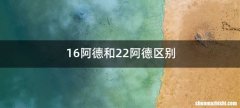 16阿德和22阿德区别